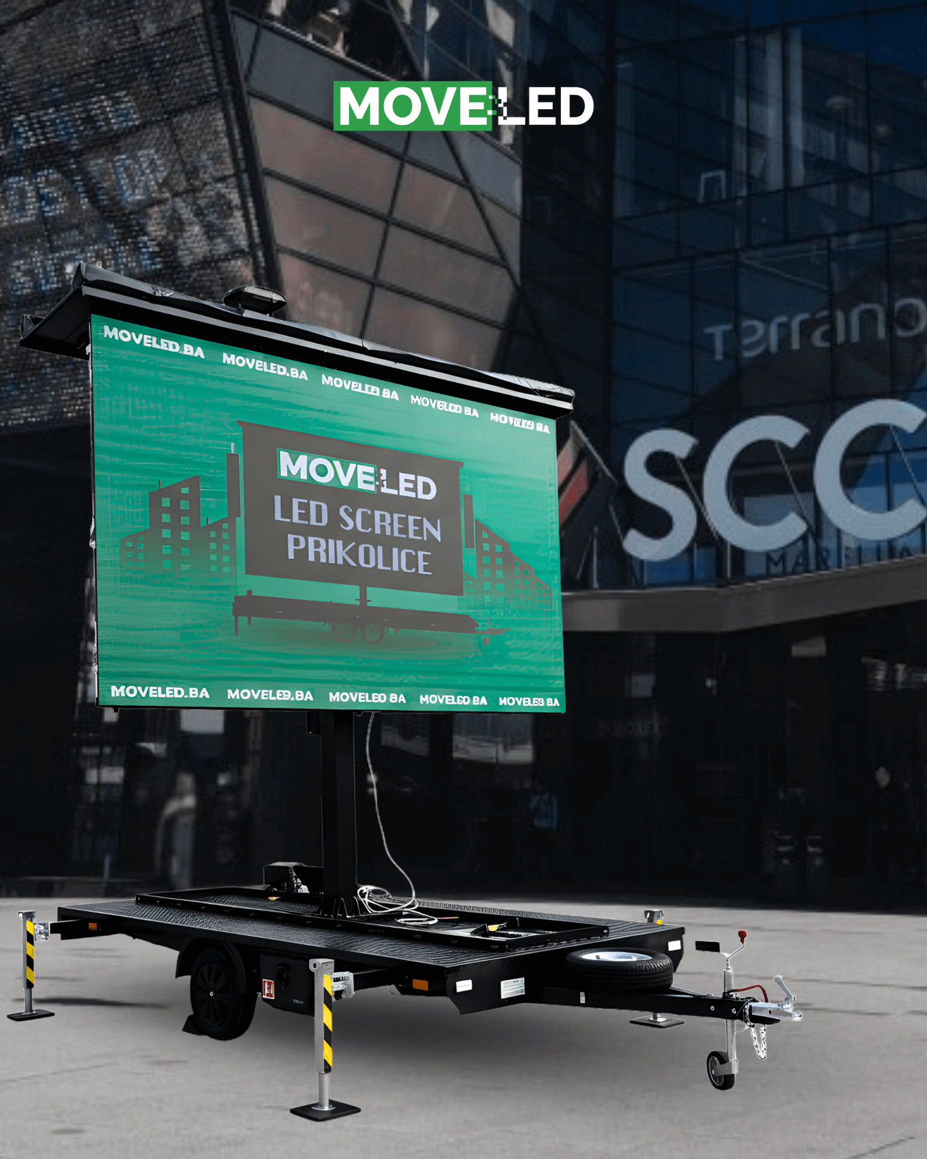 MoveLED projekat 1 - mobilni LED ekran Sarajevo