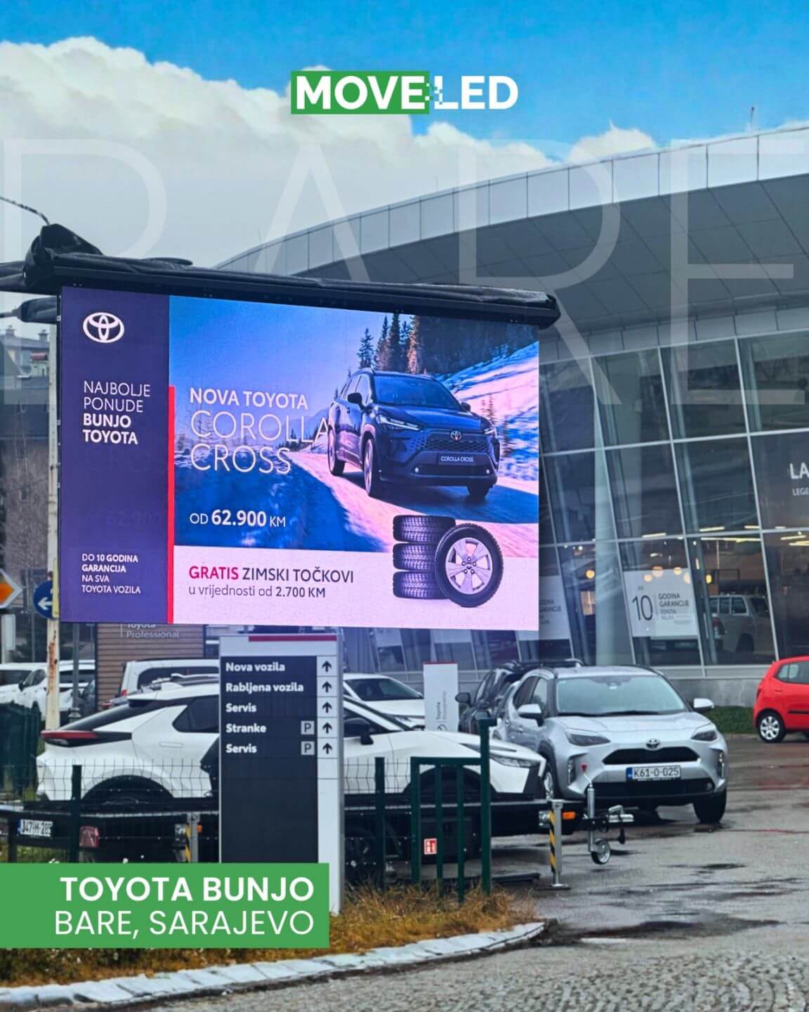 MoveLED projekat 6 - LED billboard Sarajevo